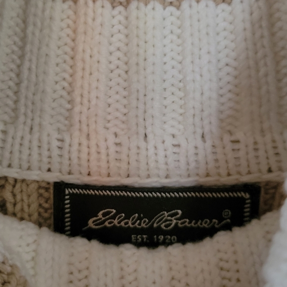 Eddie Bauer Striped Turtleneck Sweater - Picture 4 of 6